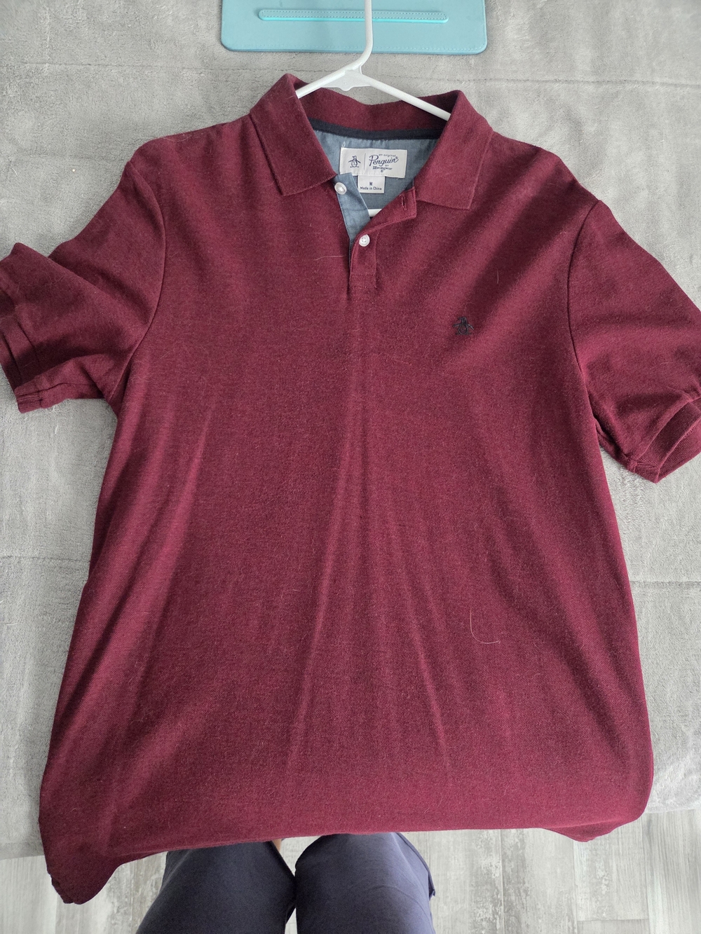 Original Penguin Men's Burgundy Polo Shirt